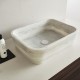 Μαρμάρινος Νιπτήρας Επιτραπέζιος 60Χ38cm FOSSIL Gaia Marble DS60-300 Carrara Nuovo